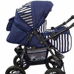 Carucior multifunctional Kerttu Twist-R 68 bleumarin cu dungi albe
