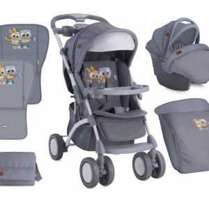 Carucior 2 in 1 Set Apollo Grey Baby Owls