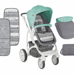 Carucior sistem Vista Green Grey Cities