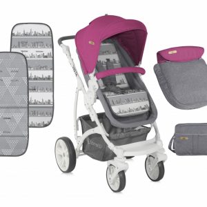 Carucior sistem Vista Rose Grey Cities
