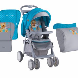 Carucior sport Foxy cu husa Blue Grey Hello Bear
