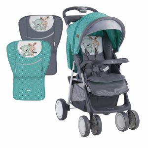 Carucior sport Foxy cu husa Green Grey Friends
