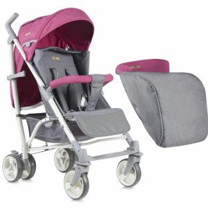 Carucior sport S200 cu husa Rose Grey Cities