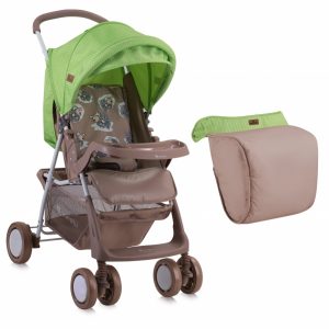 Carucior sport Terra cu husa Beige Green Lambs