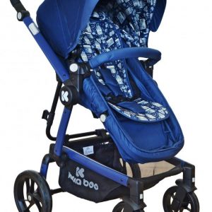 Carucior transformabil 2 in 1 Jasper Blue Houses