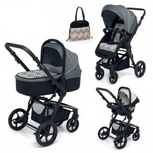 Carucior transformabil 3 in 1 Foppapedretti 3Chic Gri