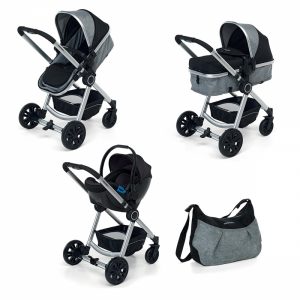Carucior transformabil 3 in 1 Foppapedretti Bikini Plus Gri