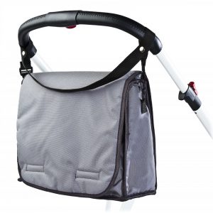 Geanta pentru carucior cu salteluta de infasat Graphite