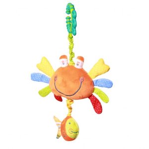 Jucarie din plus cu sunete pentru carucior Baby Ono Crab