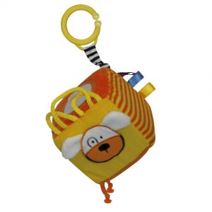 Jucarie plus in forma de cub cu cap de catel 11 cm