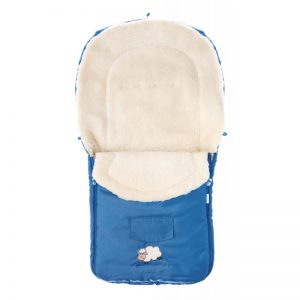 Sac de iarna de lana Albastru