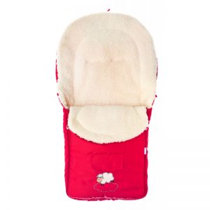 Sac de iarna de lana Rosu