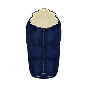 Sac termic de iarna pentru carucior blue