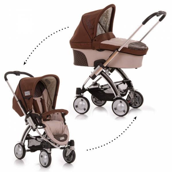 Set carucior 2 in 1 iCoo Coco Cocoon Set Cacao