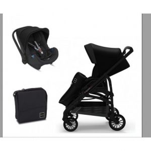 Carucior Trilogy System 3 in 1 colectia Colours Total Black