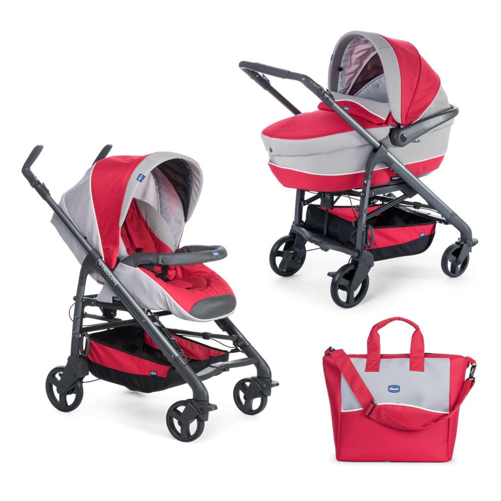 Carucior 2 in 1 Chicco Duo Love Motion, carucior si landou, Red Passion, 0luni+